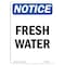 Signmission OSHA Notice, 5" Height, Fresh Water Sign, 5" X 3.5", Portrait OS-NS-D-35-V-12925 - alternate 1